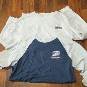 Vans Navy & White Raglan Short Sleeve Tee with Delivery Logo